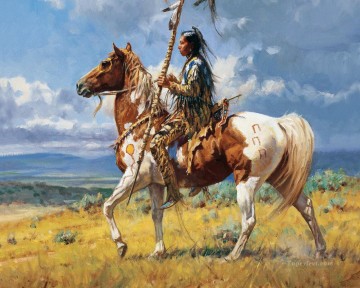 Indiens d’Amérique occidentale 21 Peinture à l'huile